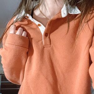 Burnt Orange Collard Long Sleeve